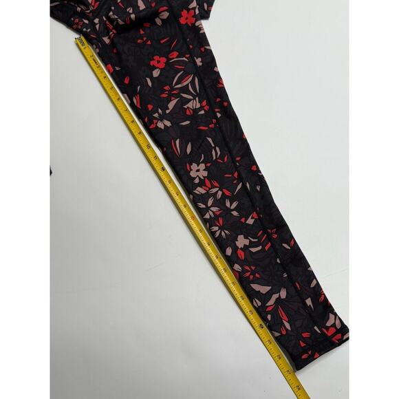 Sweaty Betty Reversible Leggings S/M All Over Floral Solid Black, Or red/purple - Picture 7 of 11